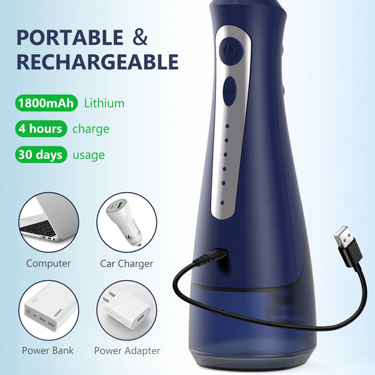 Cordless Water Flosser, Dental Oral Irrigator