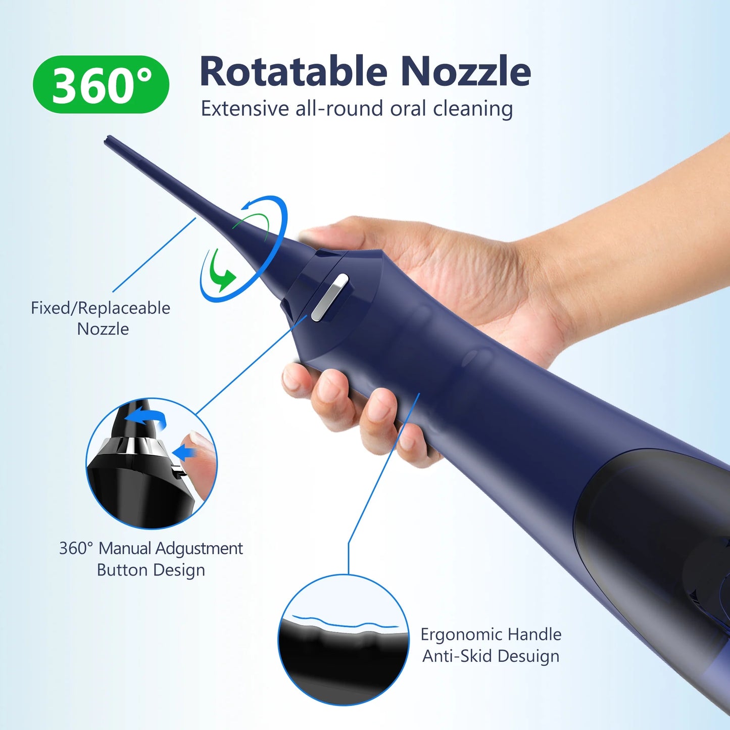 Cordless Water Flosser, Dental Oral Irrigator