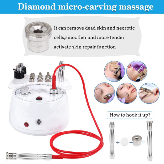 【3 in 1 】Microdermabrasion Machine,  Professional Diamond Dermabrasion Facial Devices at Home