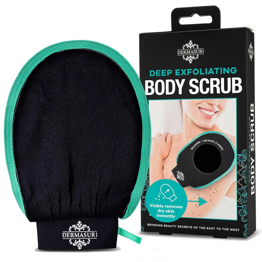 Exfoliating Glove - Exfoliating Mitt, Body Scrubber Dead Skin Remover and Tan Remover (1 Pack)